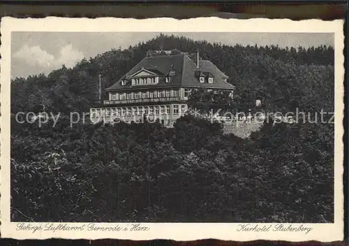 Gernrode Harz Kurhotel Stubenberg Kat. Gernrode Harz