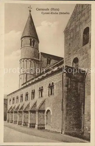 Gernrode Harz Cyriaki Kirche Kat. Gernrode Harz