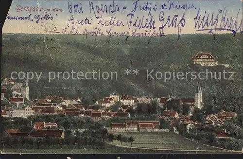 Gernrode Harz Panorama Kat. Gernrode Harz