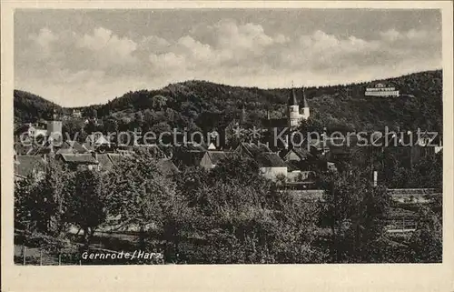 Gernrode Harz Panorama Kat. Gernrode Harz