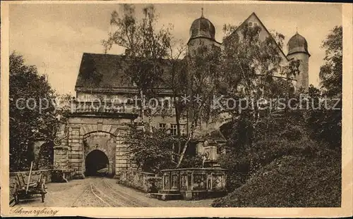 Schwarzburg Thueringer Wald Eingang zum Schloss Kat. Schwarzburg