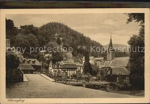 Schwarzburg Thueringer Wald Kirche Kat. Schwarzburg