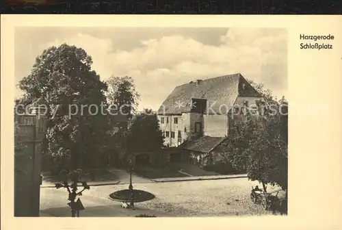 Harzgerode Schlossplatz Kat. Harzgerode