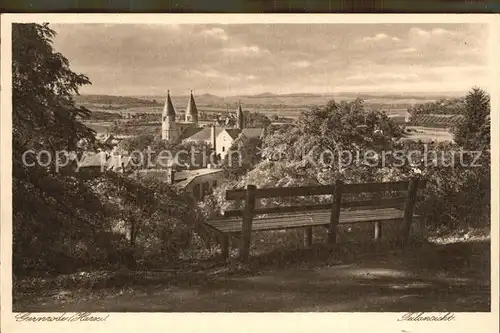 Gernrode Harz Ortsansicht Schloss Kat. Gernrode Harz