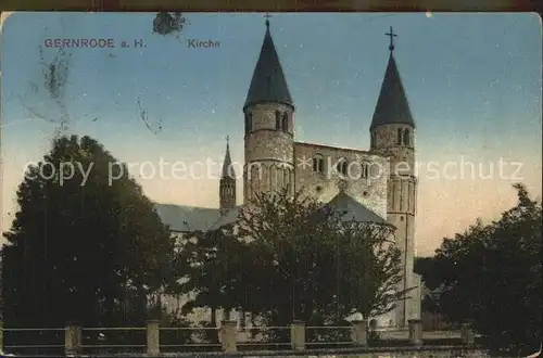 Gernrode Harz Kirche Kat. Gernrode Harz