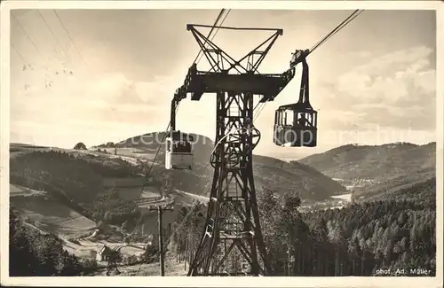 Foto Mueller Adolf Schauinsland Seilbahn Kat. Freiburg im Breisgau