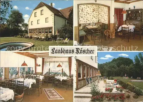 Bad Holzhausen Luebbecke Bauernhof Pension Landhaus Roescher Kat. Preussisch Oldendorf