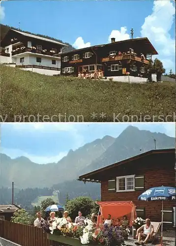 Mittelberg Kleinwalsertal Haus am Zwoelfer Terrasse Kat. Oesterreich