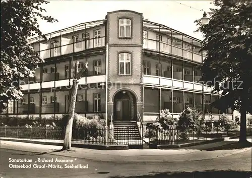 Graal-Mueritz Ostseebad Sanatorium Richard Assmann Seeheilbad / Seeheilbad Graal-Mueritz /Bad Doberan LKR