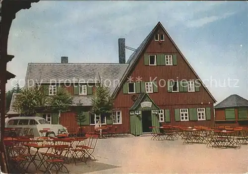 Altenberg Erzgebirge Waldgasthaus Altes Raupennest Kat. Geising