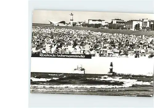 Rostock Warnemuende Gaststaette Teepott Leuchtturm Kat. Rostock