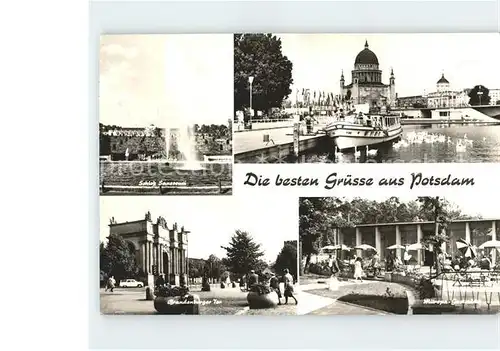 Potsdam Schloss Sanssouci Brandenburger Tor  Kat. Potsdam