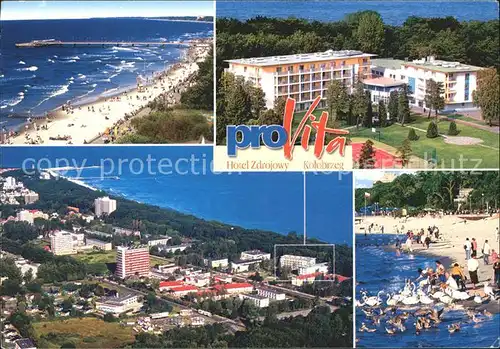 Kolobrzeg Polen Hotel Zdrojowy Pro Vita STrand Kat. Kolberg Pommern