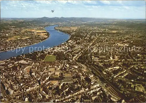 Bonn Rhein Fliegeraufnahme Rheinpartie Kat. Bonn