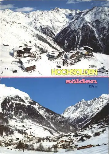 Hochsoelden Soelden Kat. Soelden oetztal Tirol