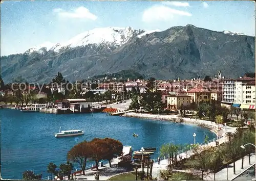 Locarno TI Lungolago Anlegestelle Boote Kat. Locarno