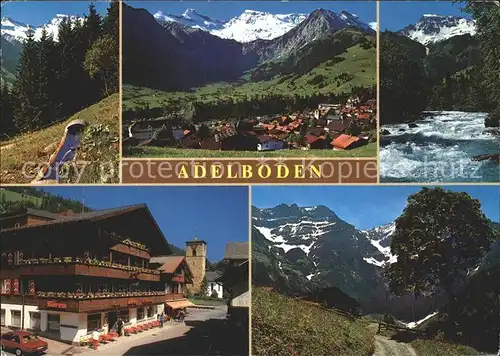 Adelboden Gasthof Baeren Wanderweg Teilansicht Kat. Adelboden