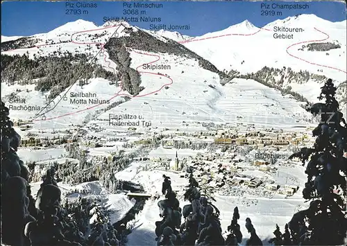 Scuol Tarasp Vulpera Piz Cluenas Minschun Champatsch Seilbahn Motta Naluns / Scuol /Bz. Inn