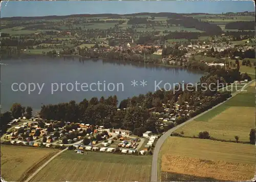 Sempach LU Fliegeraufnahme Campingplatz Sempachersee  Kat. Sempach