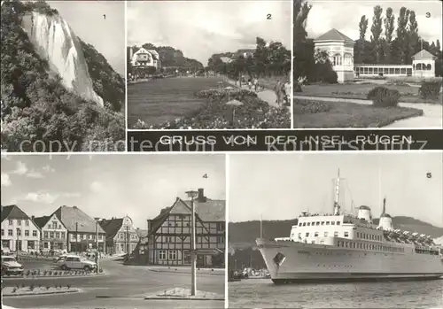 Ruegen Koenigsstuhl Baabe Eisenbahnfaehrschiff MS Sassnitz Kat. Bergen