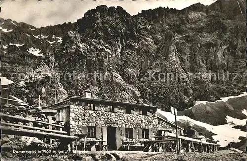 Dammkarhuette Berghaus Karwendelgebirge Kat. Mittenwald