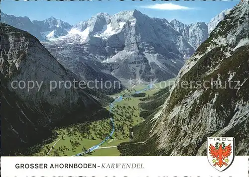 Ahornboden Fliegeraufnahme mit Eiskar und Spitzkar Kat. Vomp Tirol