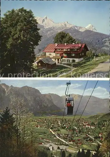 Partnachalm Berggasthof Eckbauer Eckbauerbahn Kat. Garmisch Partenkirchen