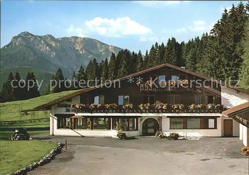 Obermeilingen Pfronten Berggasthof Schlossanger Alp Kat. Pfronten