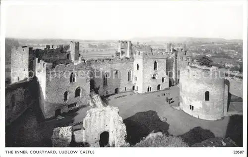 Ludlow Shropshire Ludlow Castle Inner Courtyard Kat. South Shropshire