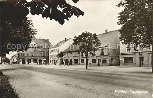 Plattling Isar Bayern Preysingplatz Kat. Plattling