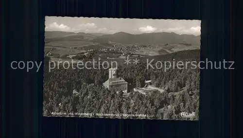 Astenturm Hochsauerland Fliegeraufnahme mit Winterberg Kat. Winterberg