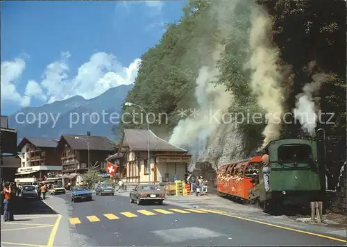 Brienz Rothornbahn Abfahrt Brienz  Kat. Eisenbahn