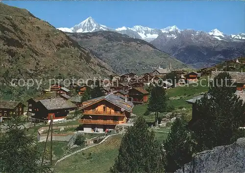 Graechen VS Bietschhorn Nesthorn Aletschhorn Kat. Graechen