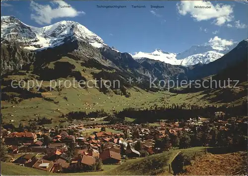 Adelboden Lohner Tschingelochtighorn Tierhoernli Steghorn Wildstrubel Kat. Adelboden