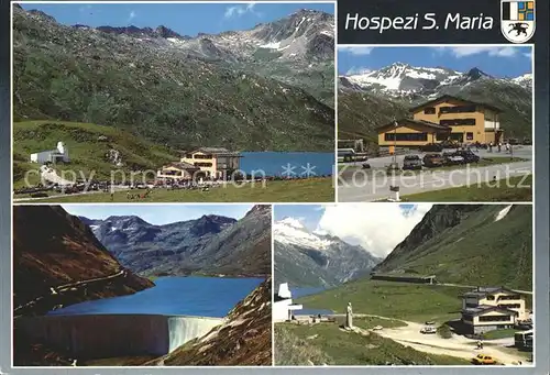 Lukmanierpass Hospezi S Maria Passhoehe Bergsee Staumauer Kat. Lukmanier