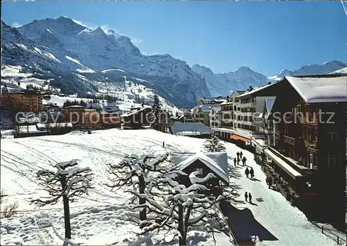 Wengen BE Jungfrau Breithornkette Wintersportzentrum Kat. Wengen