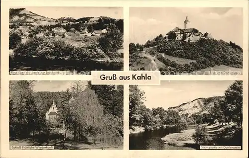 Kahla Thueringen Leuchtenburg Schloss Froehliche Wiederkunft Dohlenstein Kat. Kahla Thueringen