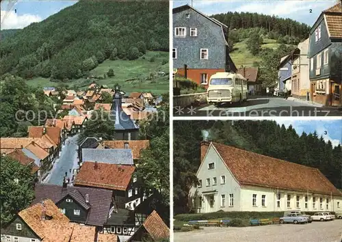 Giessuebel Schleusegrund Kulturhaus Ortsmitte Teilansicht Kat. Schleusegrund