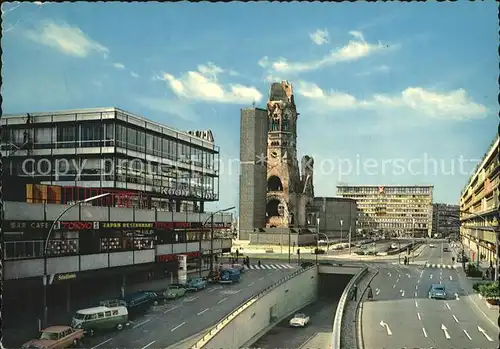 Berlin Breitscheidplatz Kaiser Wilhelm Gedaechtniskirche Europa Center Kat. Berlin