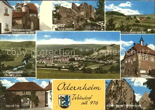 Odernheim Glan Ruine Montfort Rathaus Oberes Tor /  /