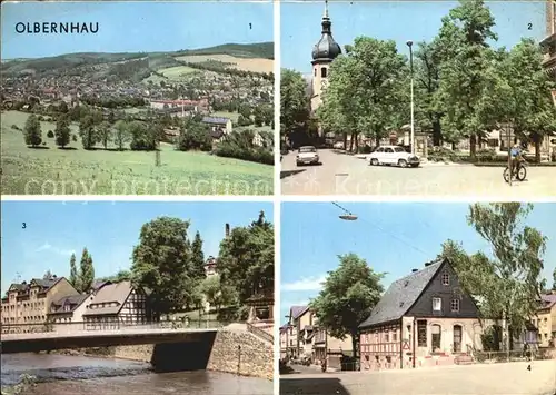 Olbernhau Erzgebirge Kegelbruecke Gruenthaler Strasse Kat. Olbernhau