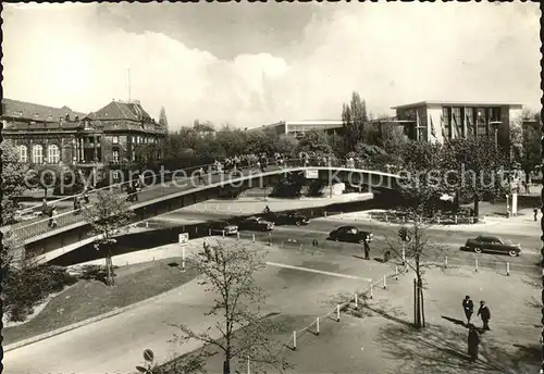 Duesseldorf Aluminium Bruecke an der Messe Kat. Duesseldorf