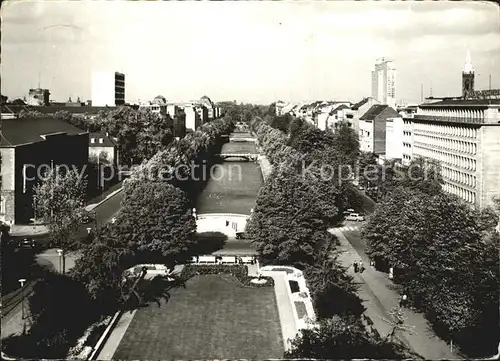 Duesseldorf Fliegeraufnahme Koenigsallee Kat. Duesseldorf