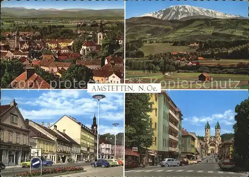 Amstetten Niederoesterreich oetscherblick Hauptplatz Bahnhofstrasse Kat. Amstetten