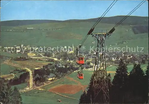 Oberwiesenthal Erzgebirge Total mit Seilbahn Kat. Oberwiesenthal