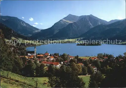 Schliersee Luftkurort Neuhaus Fischhausen Josefstal Brecherspitze Kat. Schliersee