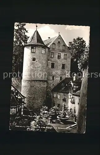 Meersburg Bodensee Altes Schloss Baerenbrunnen Kat. Meersburg