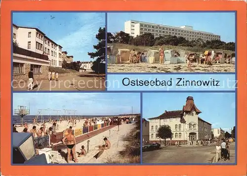 Zinnowitz Ostseebad Ferienheime IG Wismut Gertrud Roter Oktober Strand Kegelbahn