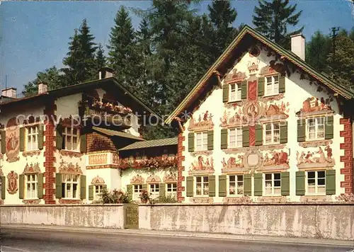 Oberammergau Haensl und Gretl Heim Lueftelmalerei Kat. Oberammergau