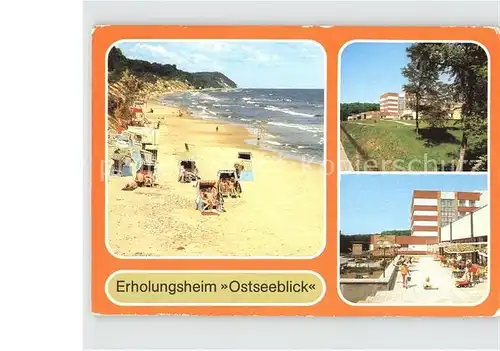 ueckeritz Usedom Erholungsheim Ostseeblick Strand Kueste Kat. ueckeritz Usedom